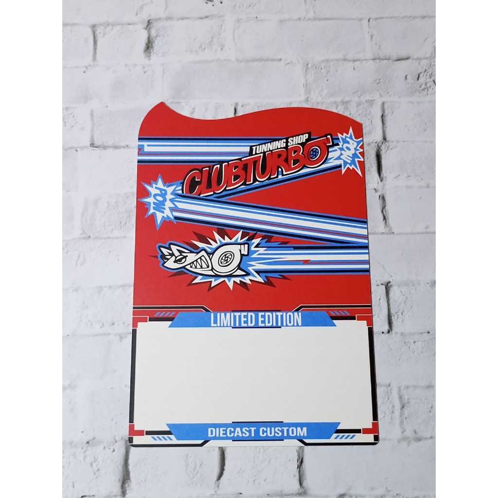 [Custom Card] Blister custom untuk diecast custom Universal tema Clubturbo