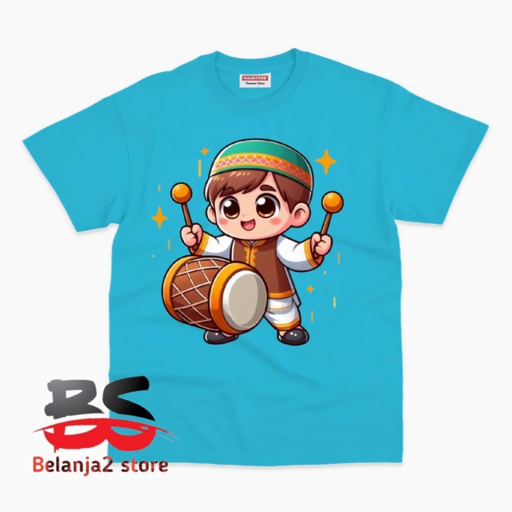 BAJU ANAK KAOS ANAK KARTUN ANAK MAIN BEDUG ATASAN ANAK FREE NAMA