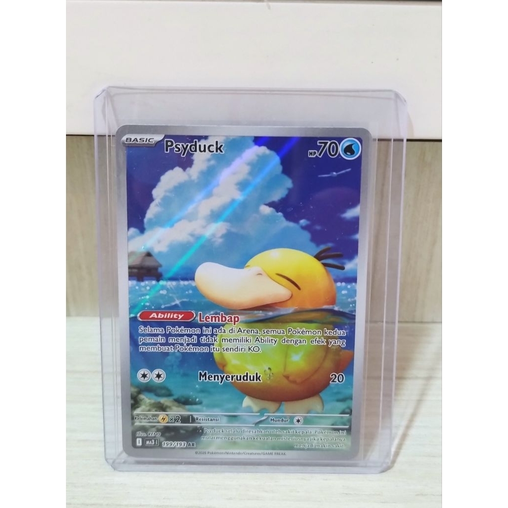 Psyduck AR Near Mint Mega Impian Kartu Pokemon