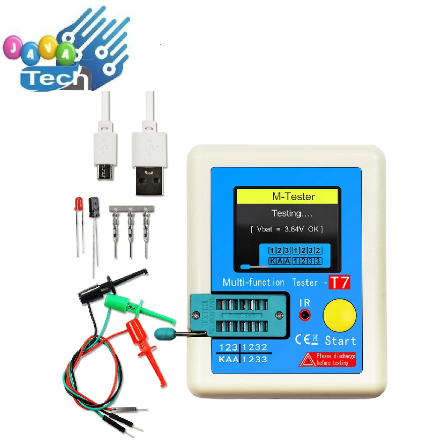 ESR Meter Multifunctional Transistor Tester Resistance Thyristor - LCR-T7