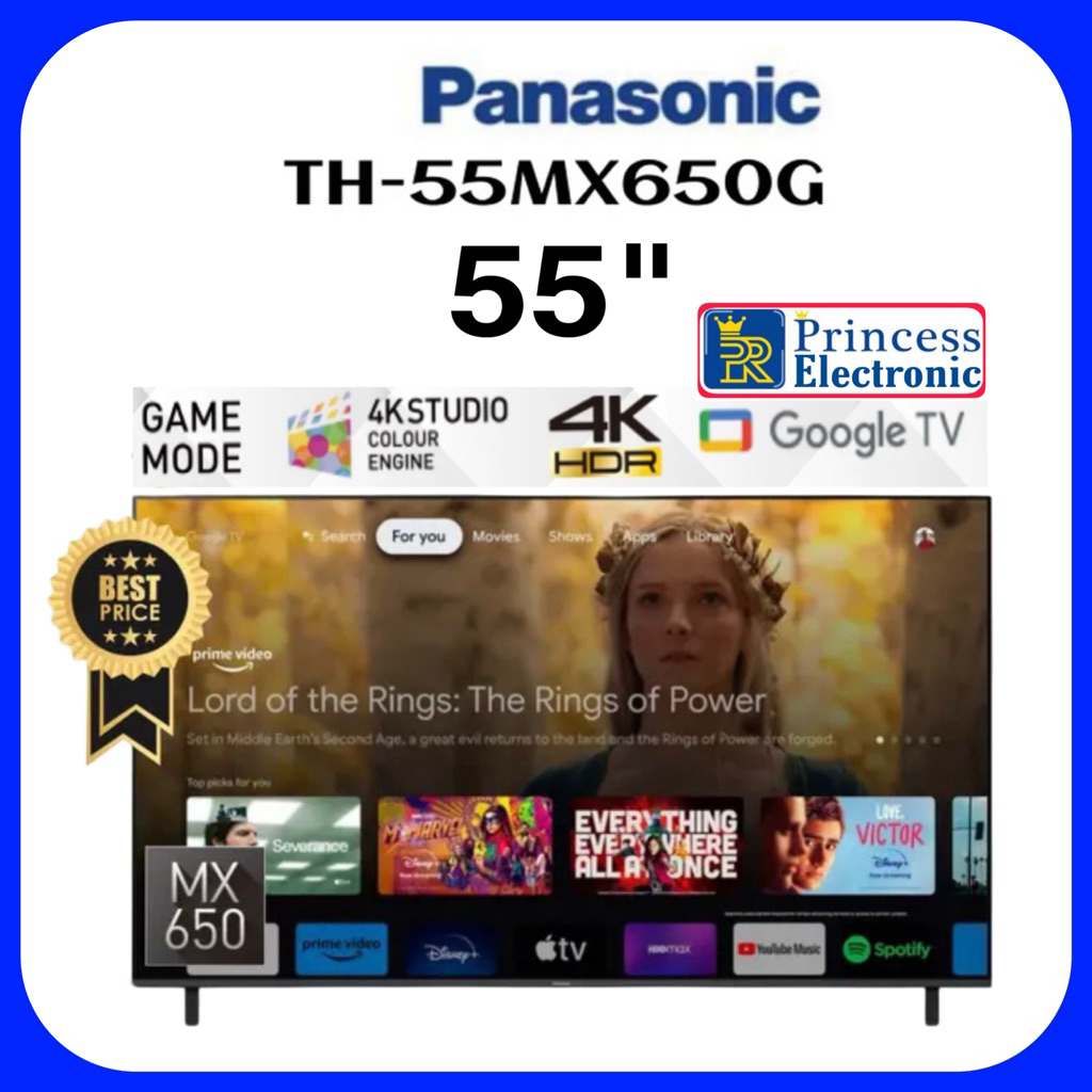 PANASONIC TH-55MX650G  LED TV 55 Inch 4K HDR Google TV