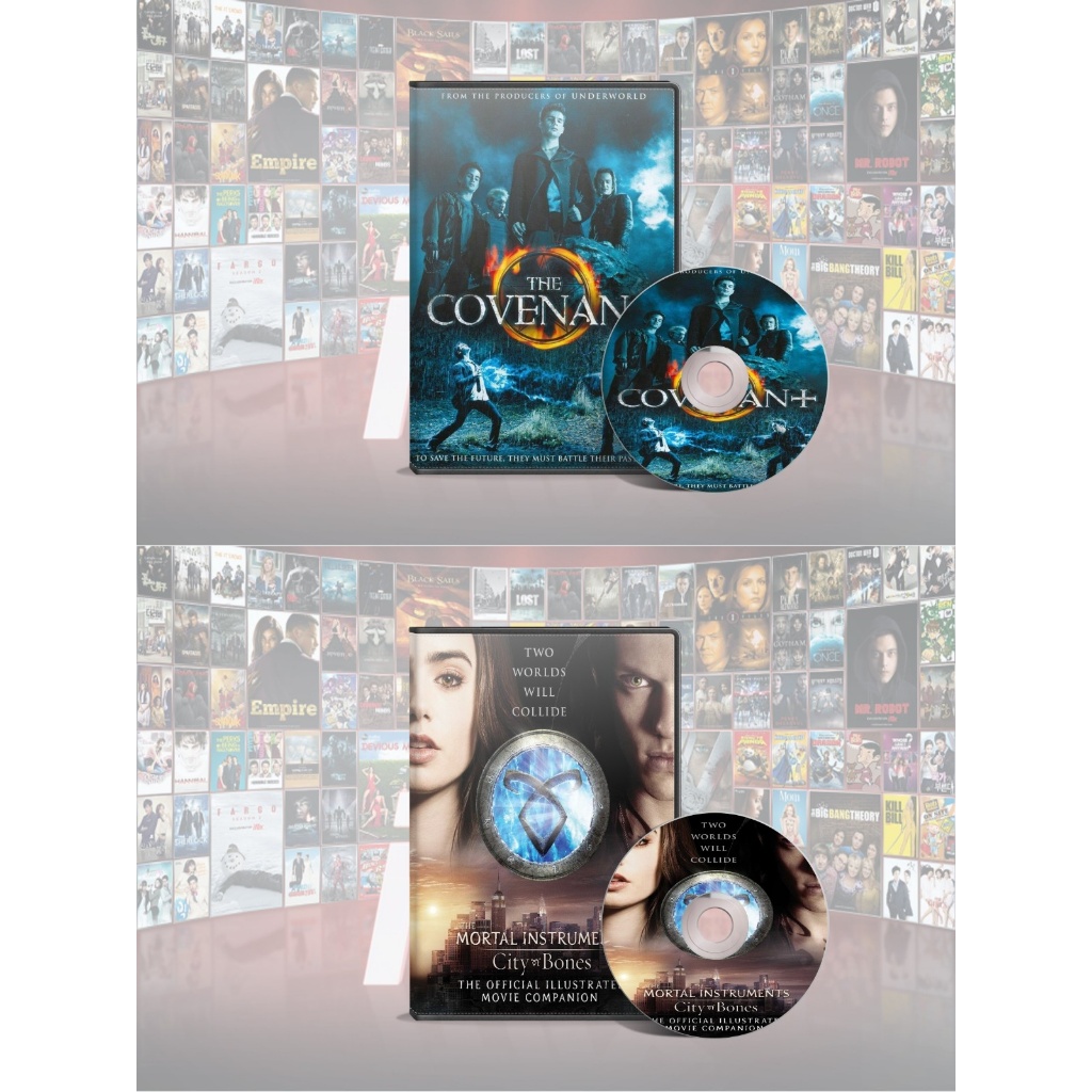DVD The Covenant (2006) + DVD The Mortal Instruments City Of Bones (2013)