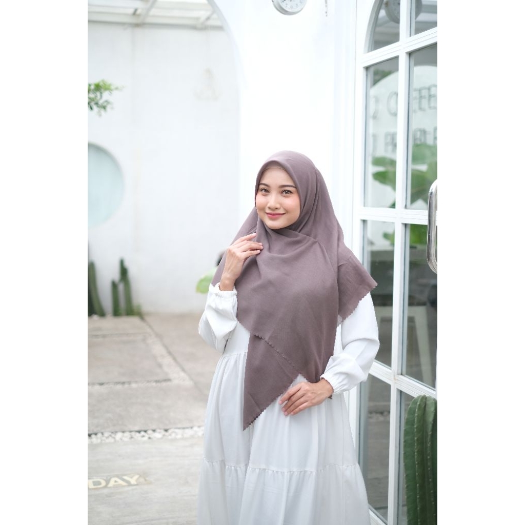 VOAL PARIS PREMIUM SYARI - Voal paris premium 120x120/ Hijab Segi Empat Voal Premium Polos/ Hijab Se