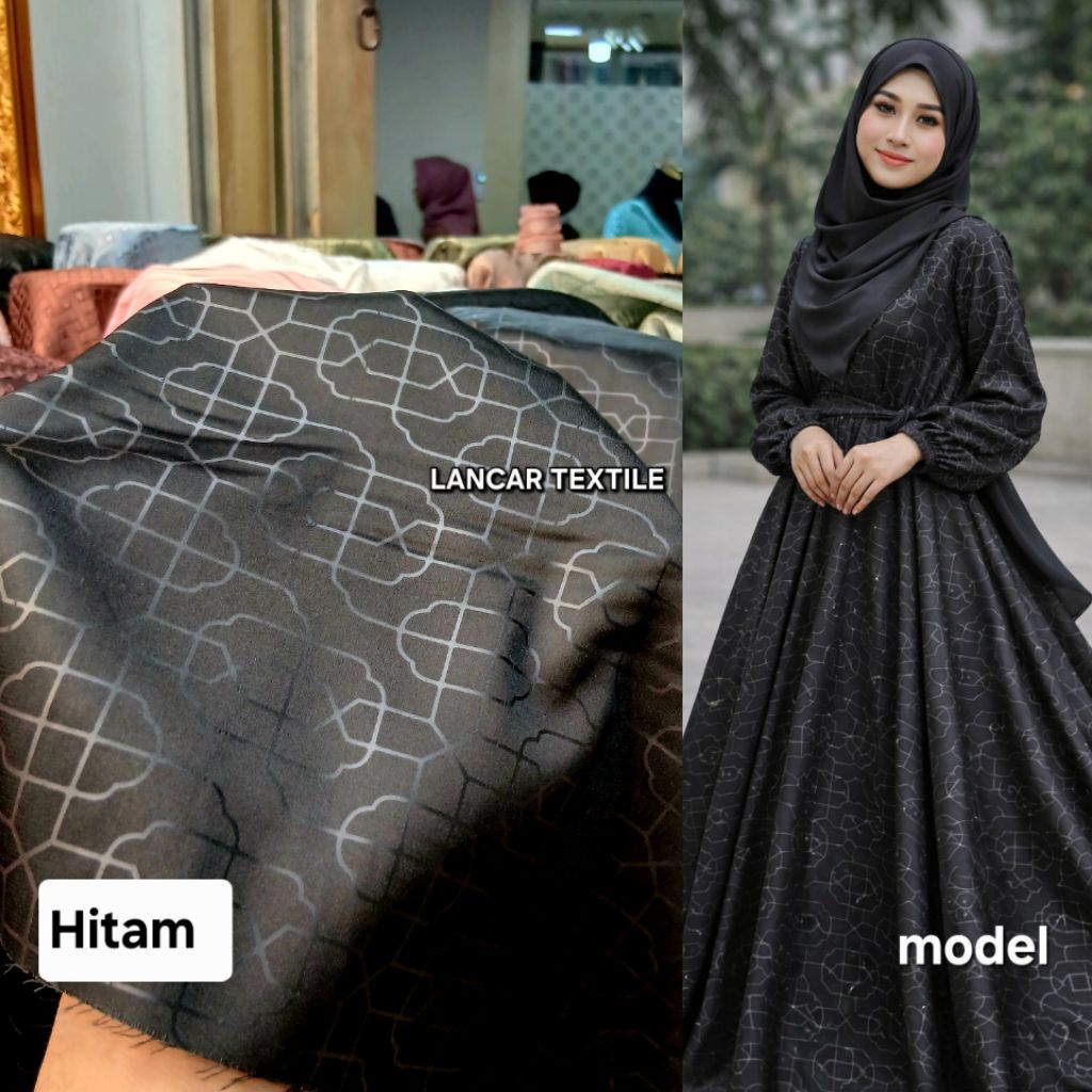 Kain bahan armani jaguard silk halus / Kain armani jaguard silk original import