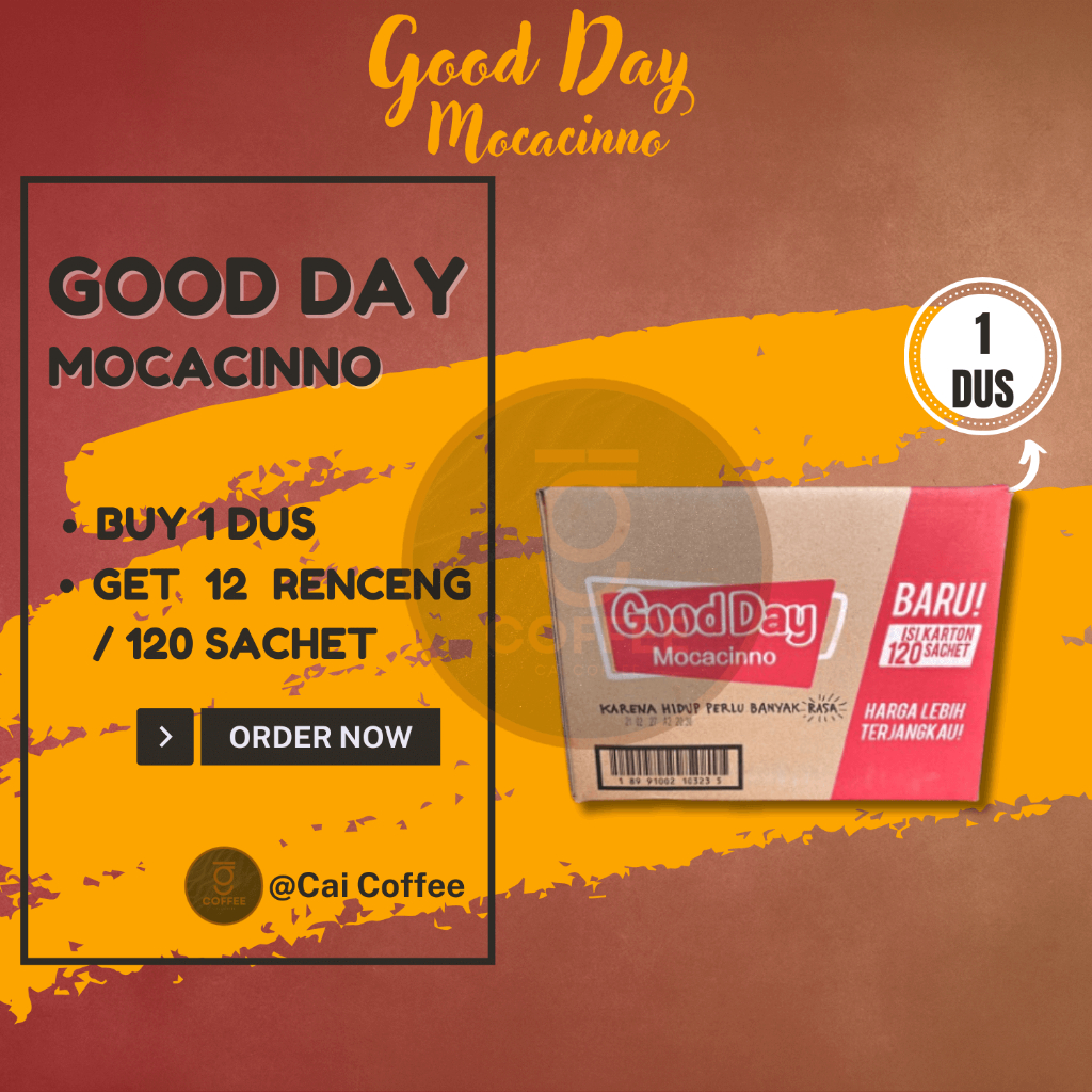 KOPI GOOD DAY MOCACINNO 1 DUS (12 RENCENG)