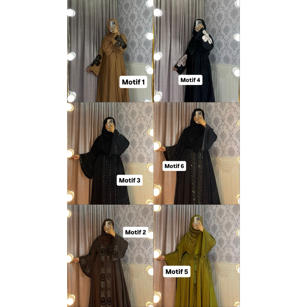 abaya dubai bordir mewah