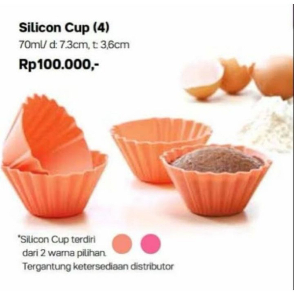 Silicon Cup (4) Tupperware
