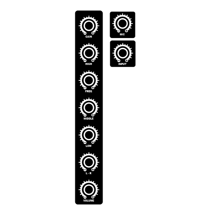 STIKER PANEL POTENSIO STIKER MIXER CUSTOM