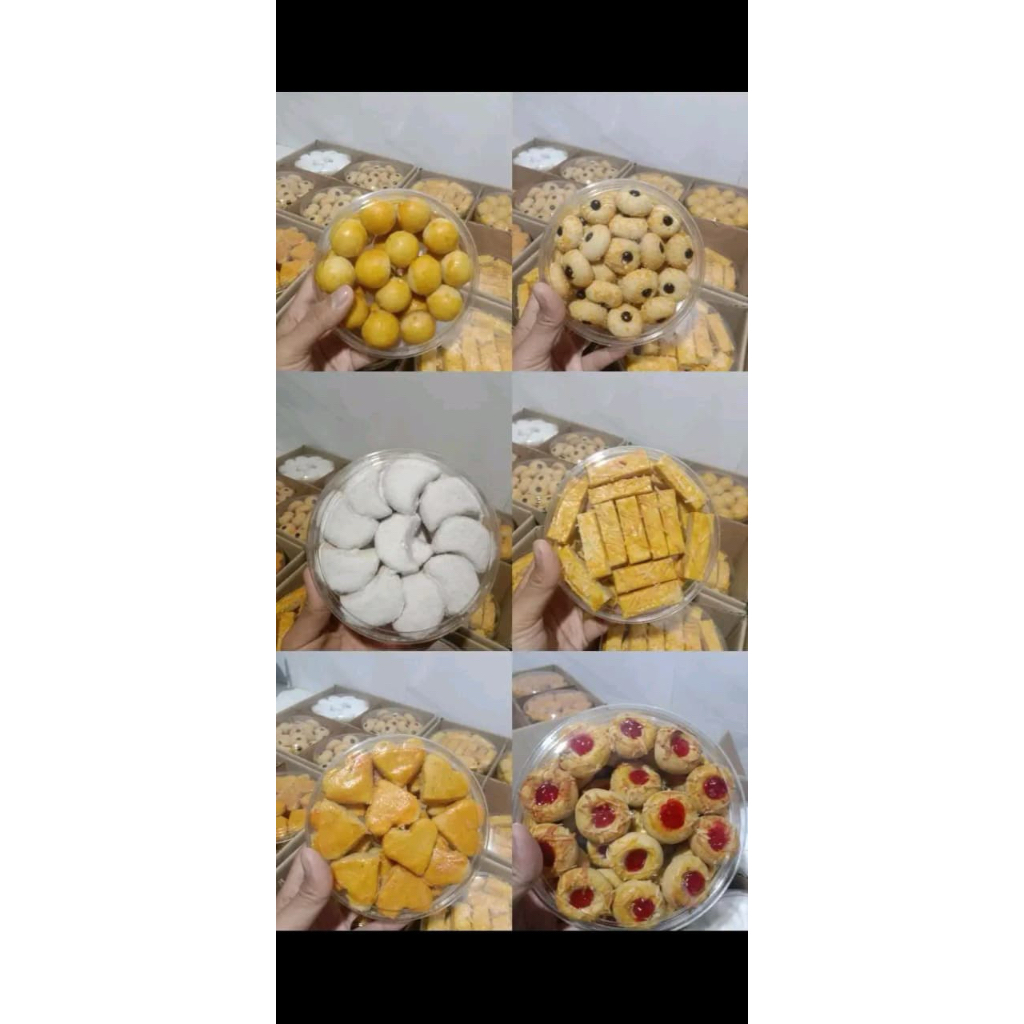 aneka kue kering 1 dus isi 6