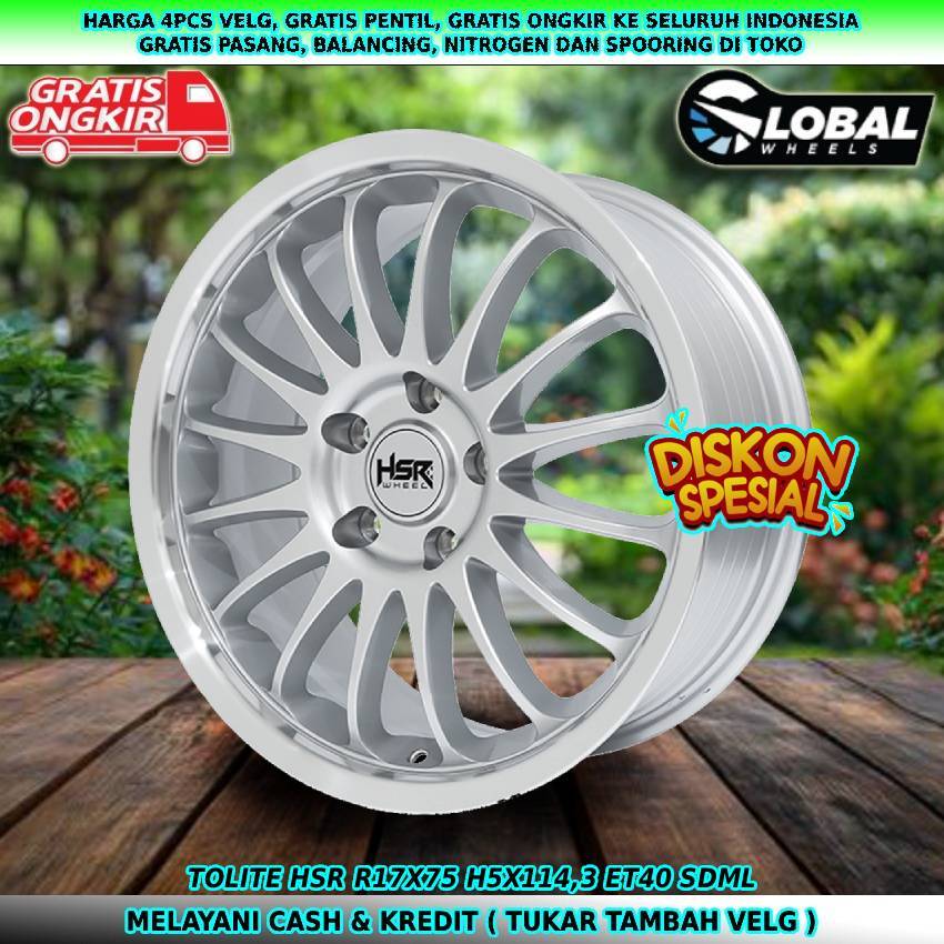 Velg R17 untuk mobil Biante| Capella| BRV| CRV| HRV| Terios| Accord| dll velg hsr tolite R17