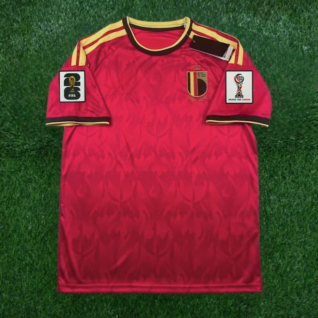 JERSEY BOLA BELGIA HOME FULL PATCH PIALA DUNIA 2026 TOP QUALITY