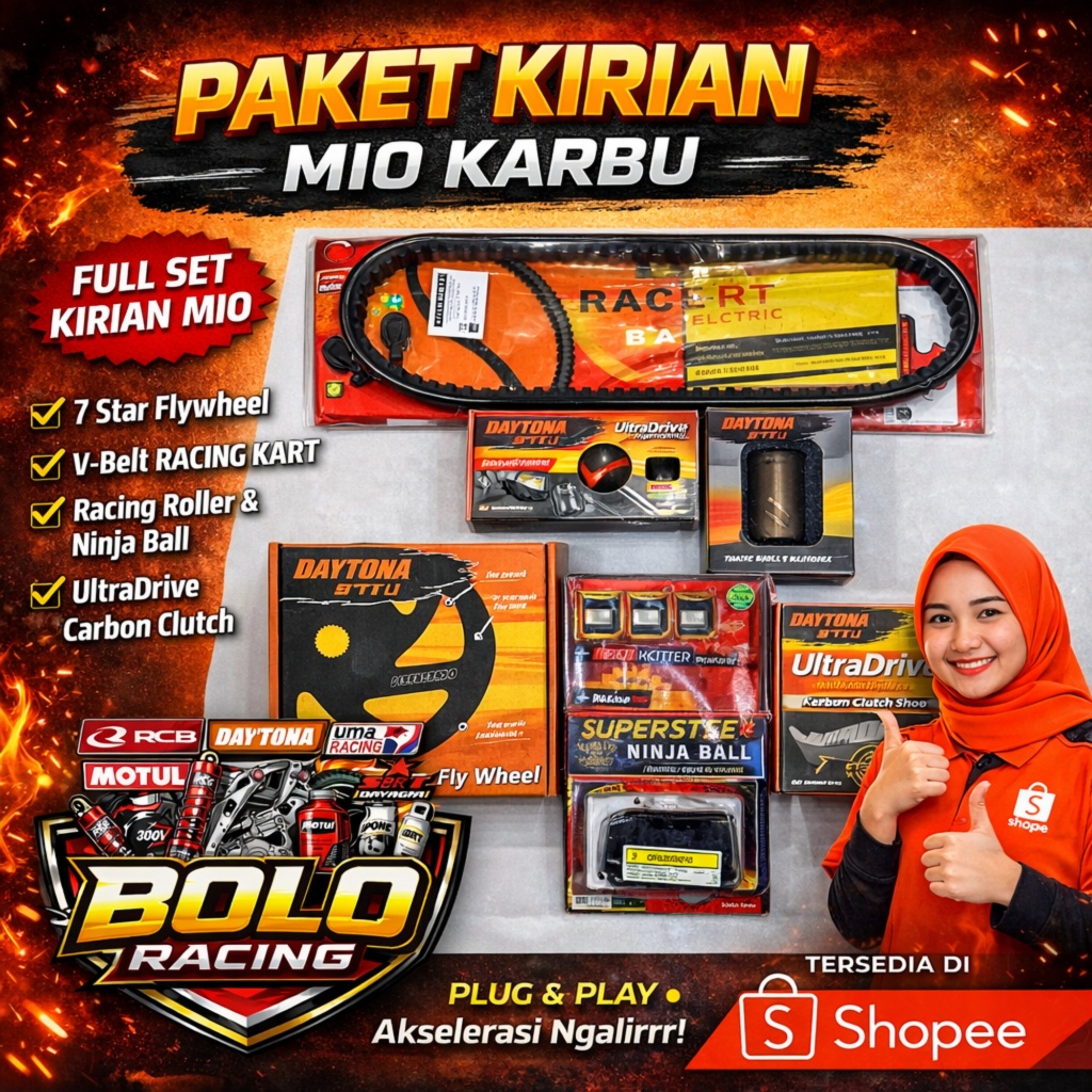 PAKET UPGRADE CVT PAKET KIRIAN MIO SPORTY