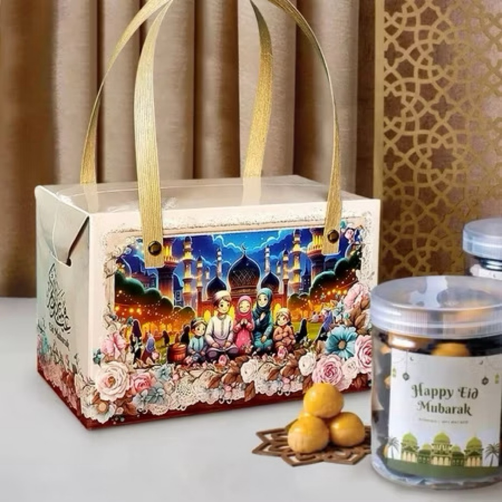Dus Box Hampers 2 Jar Dus Hampers Idul Fitri