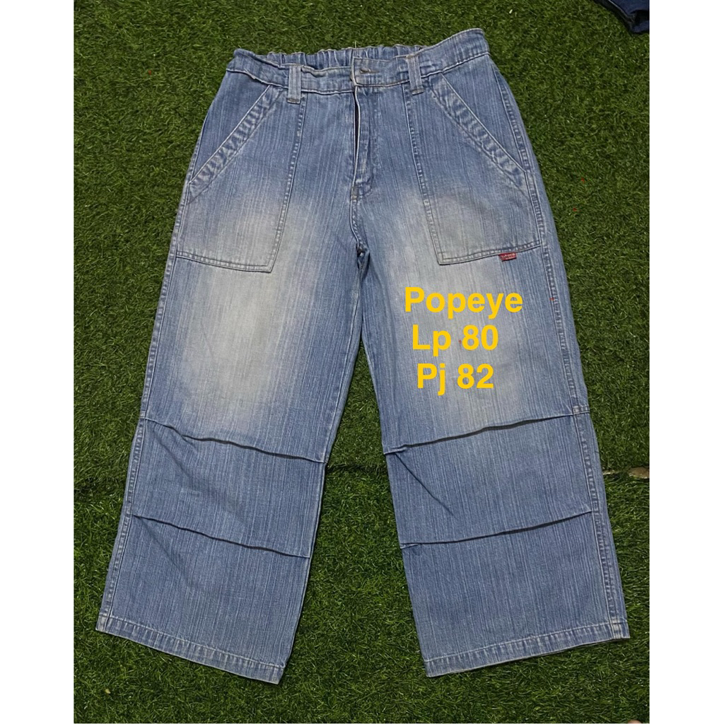 Celana jeans wanita gombrong popeye celana panjang wanita remaja
