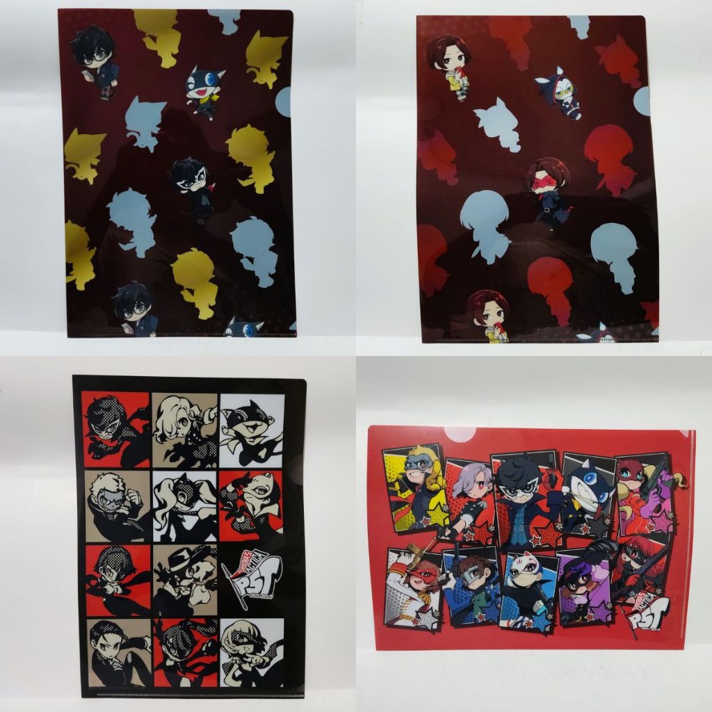Persona 5 The Royal / Persona 5 The Phantom X / Persona 5 Tactica A4 Clear File Collection Set