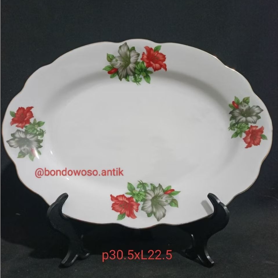 LODOR BK/ PIRING SAJI BUNGA KANGKUNG ORANGE