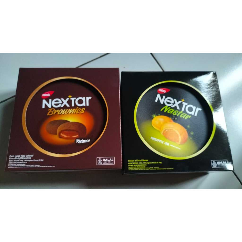 Nabati Nextar Nastar Brownies Kaleng 140g, Rasa Coklat - Nanas