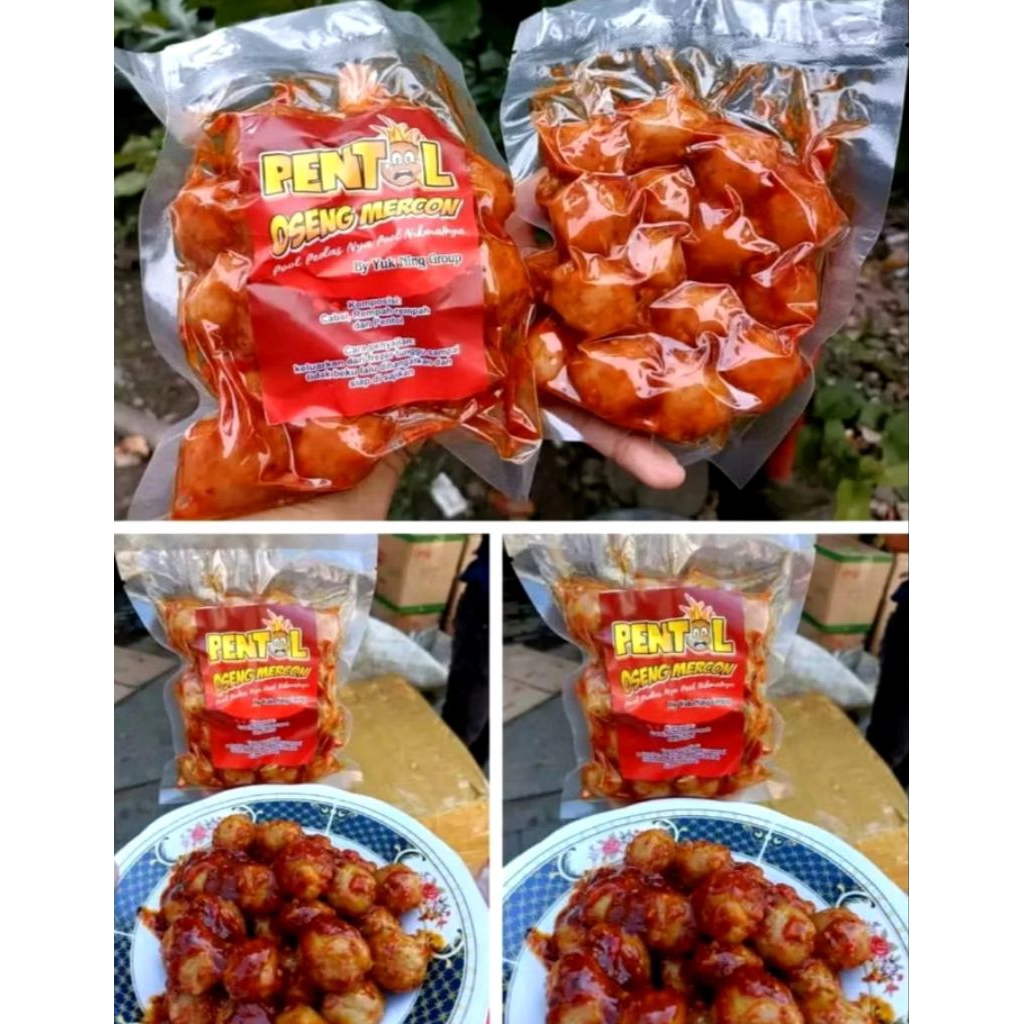 Pentol Oseng Mercon Yuk Ning Makanan Pedas Rumahan Instan Siap Saji