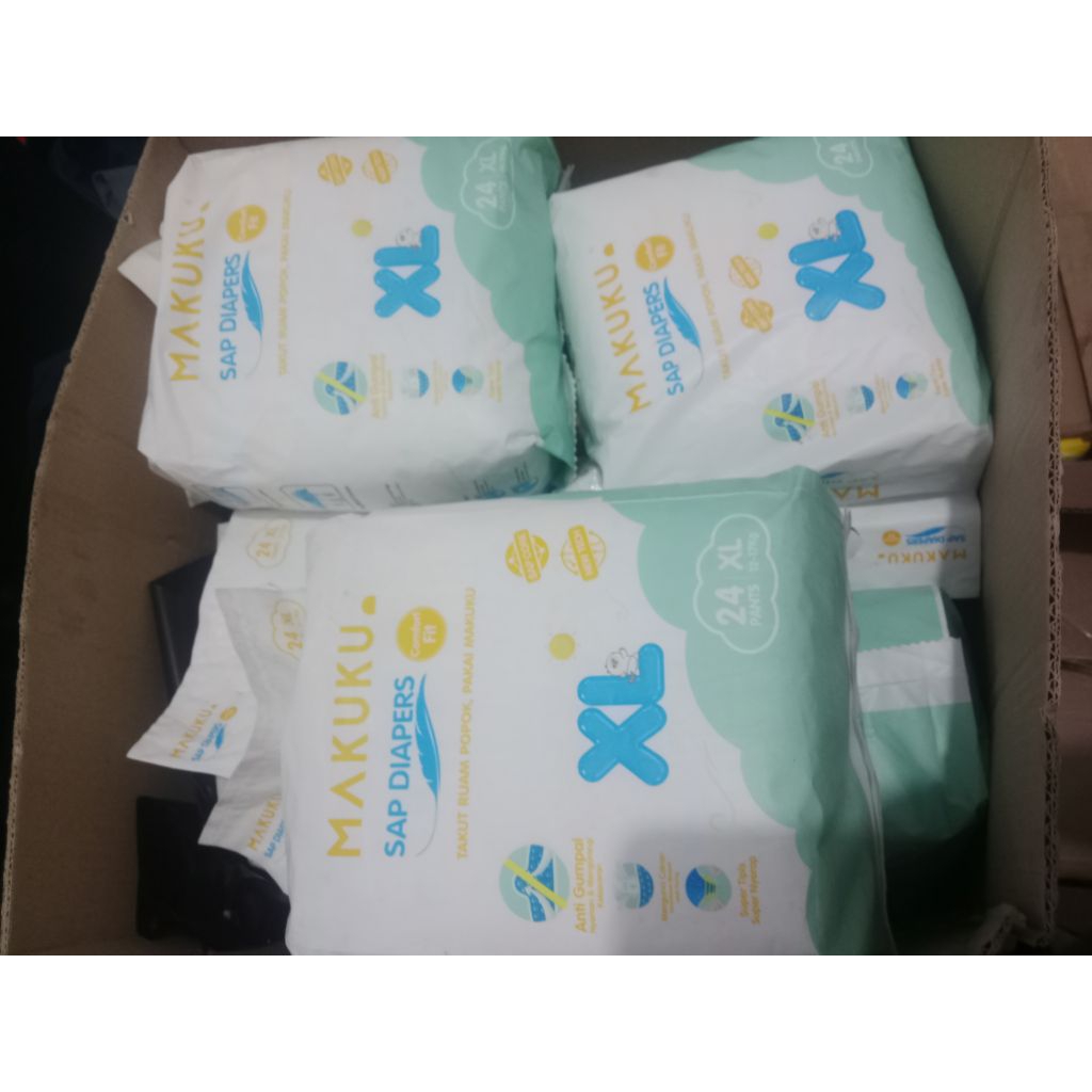 Pampers makuku size Xl isi 24