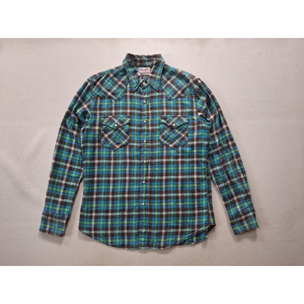 KEMEJA FLANEL WRANGLER ORIGINAL 100%