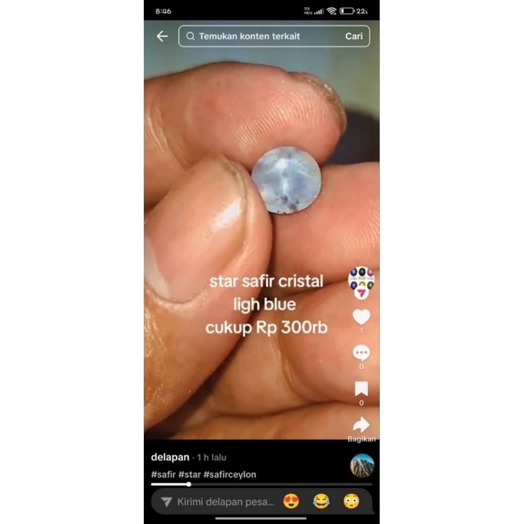 blue star safir corondum