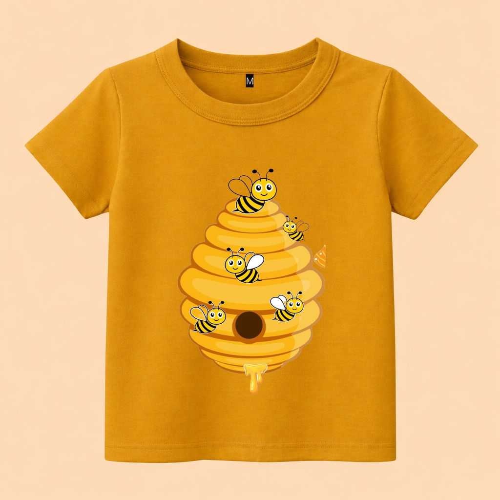 baju kaos anak gambar sarang lebah
