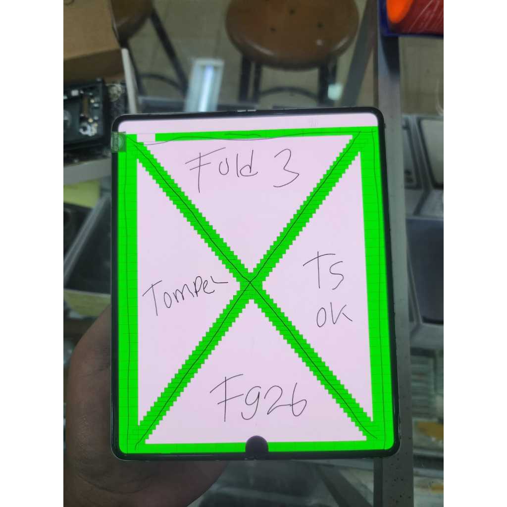 LCD SAMSUNG GALAXY Z FOLD 3 -  F926 ORIGINAL COPOTAN MINUS TOMPEL BAGIAN BAWAH
