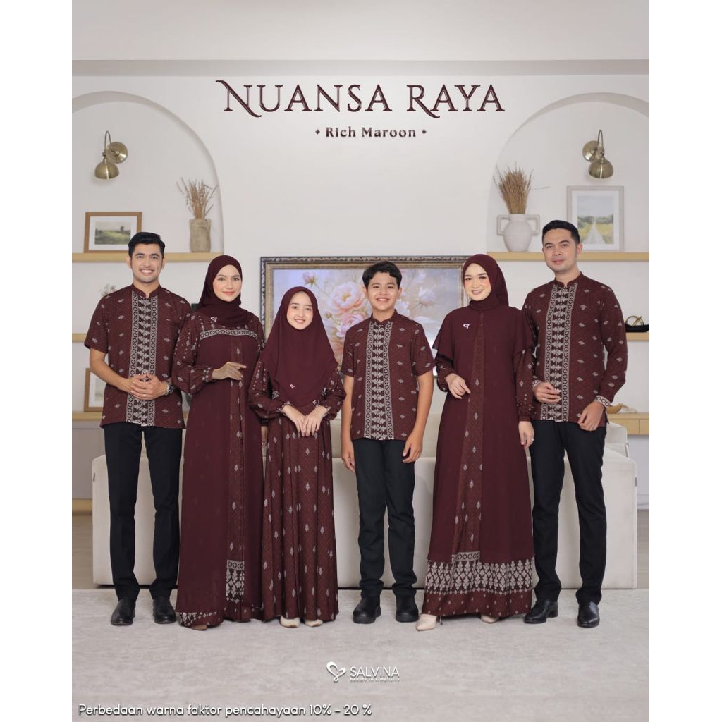 RICH MAROON - SARIMBIT NUANSA RAYA BY SALVINA HIJAB - SARIMBIT SALVINA HIJAB 2026