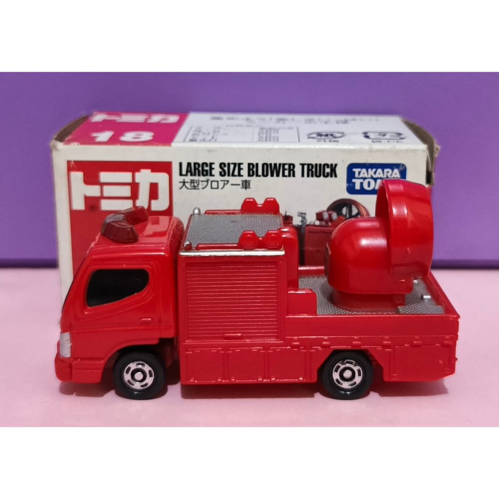 Diecast Takara Tomy Tomica 18 Mitsubishi Fuso Canter Large Size Blower Truck