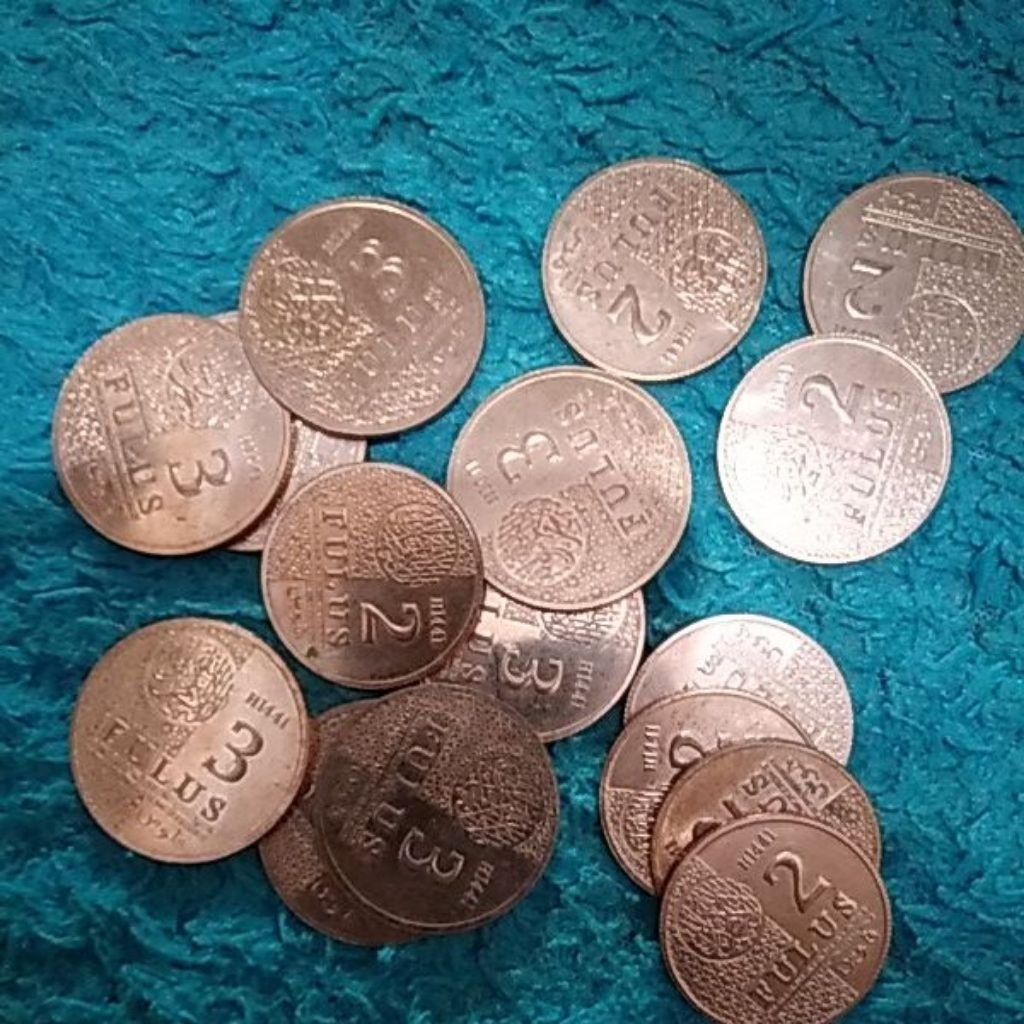 Koin Fulus 2 dan 3 Fulus