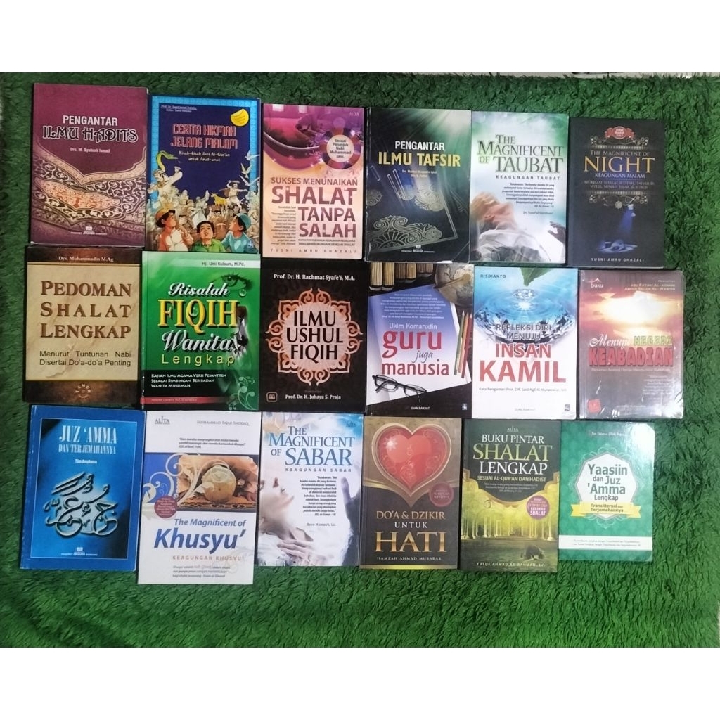 BUKU BACAAN AGAMA PENGANTAR ILMU HADIST CERITA HIKMAH JELANG MALAM TAFSIR THE MAGNIFICENT TAUBAT OF 