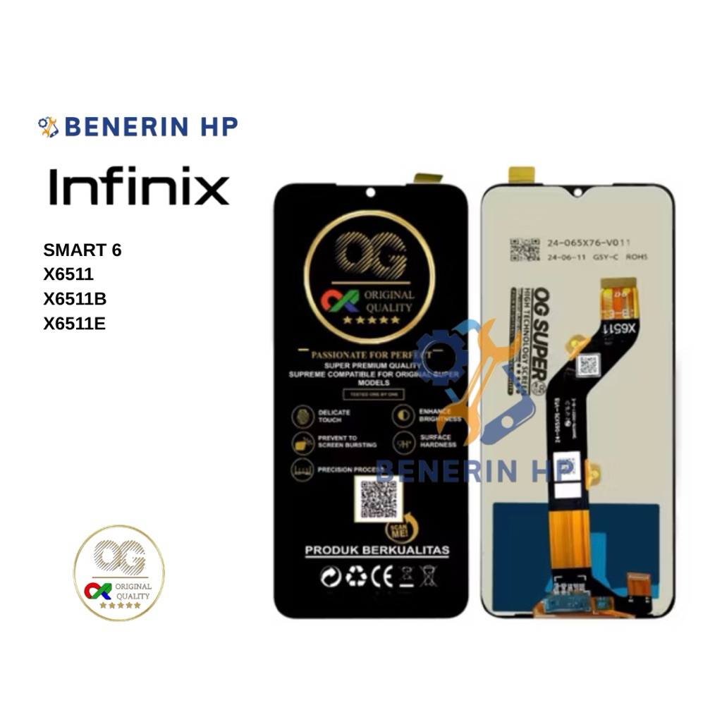 LCD TOUCHSCREEN INFINIX SMART 6 - X6511 - X6511B - X6511E