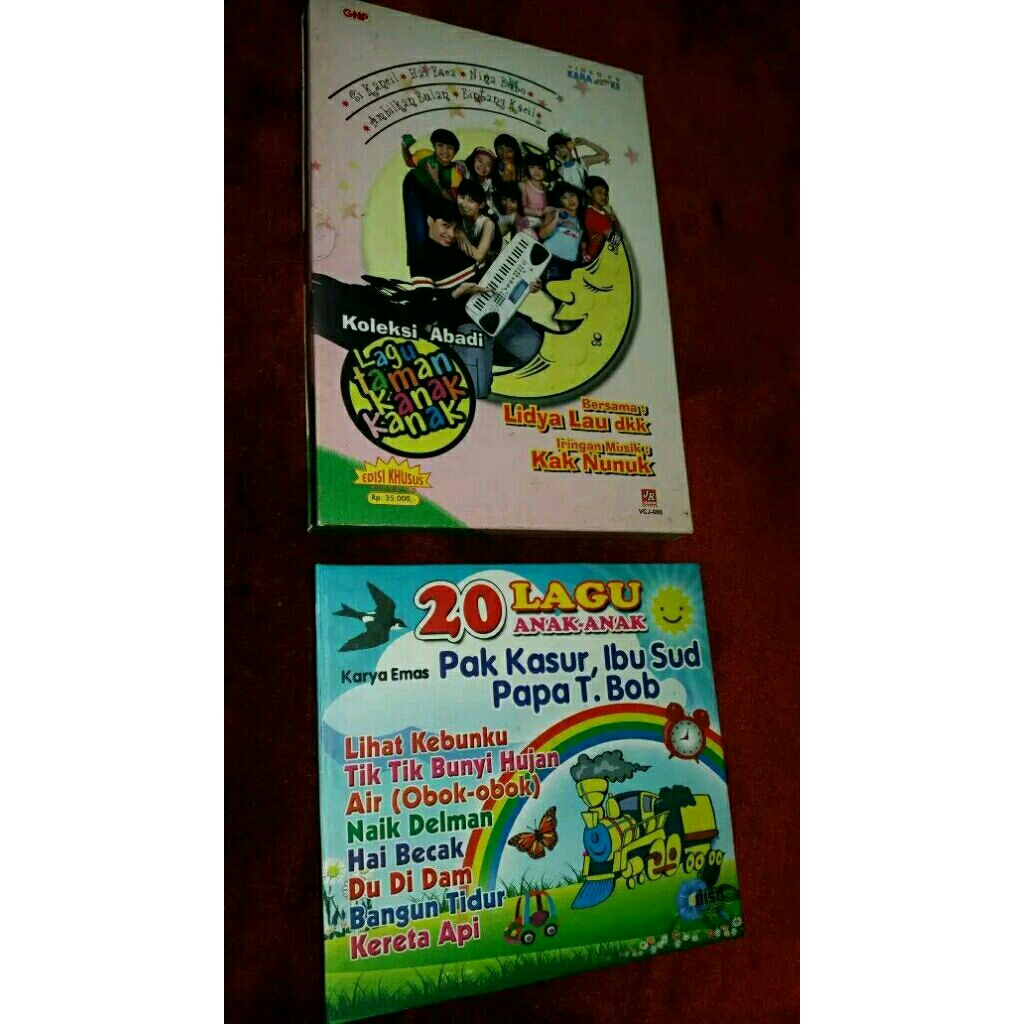 Paket VCD dan CD Lagu ANAK ANAK PAUD Dan TK