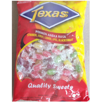 exp FEB 2027 Permen Texas Liliput Bag 525gr - Permen Jadul Aneka Rasa Buah HALAL