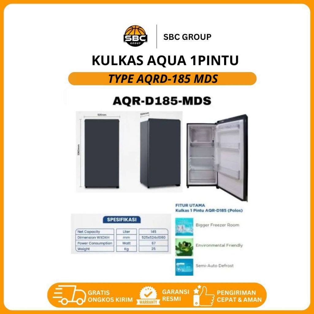kulkas aqua 1pintu