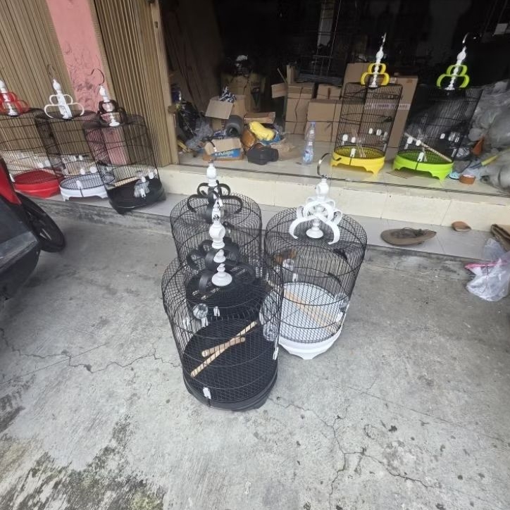sangkar bulat besi jumbo besar  import d42
