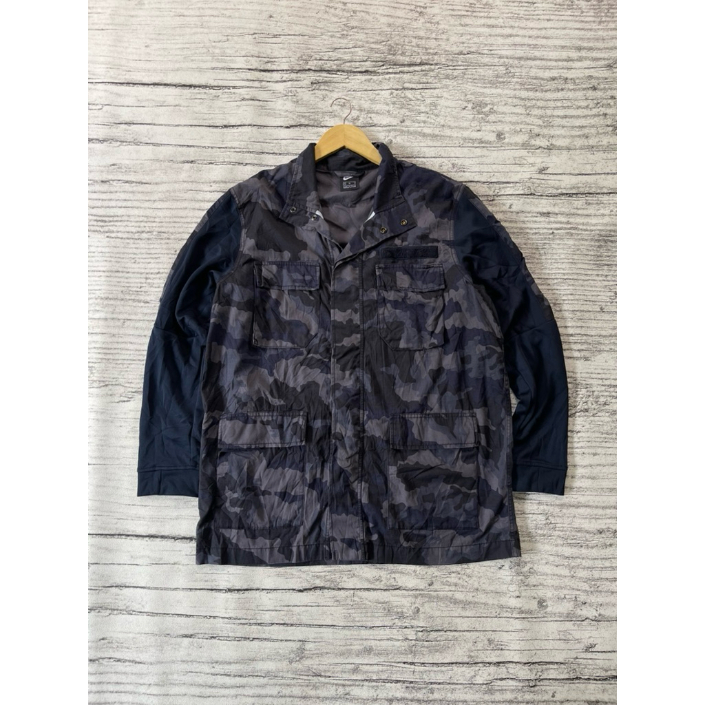 nike camo parka military