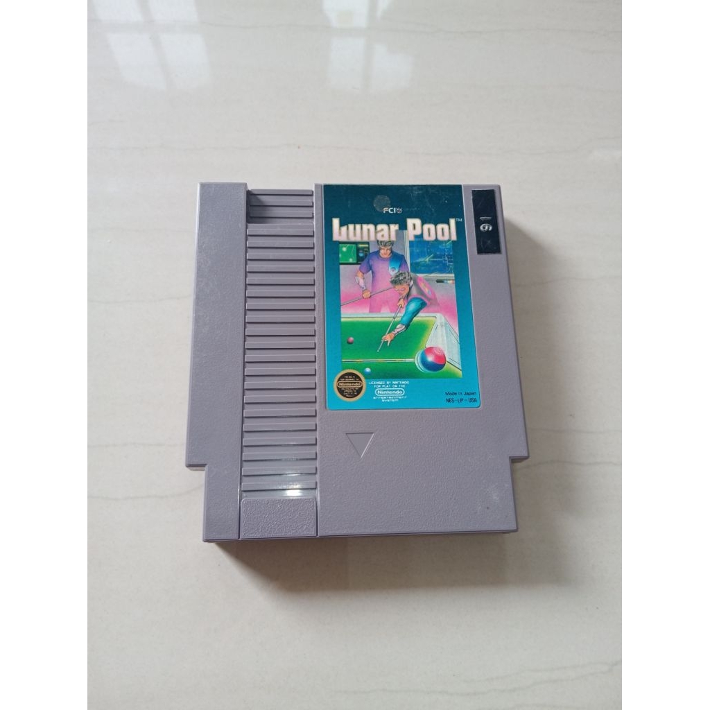 nintendo nes lunar pool usa original