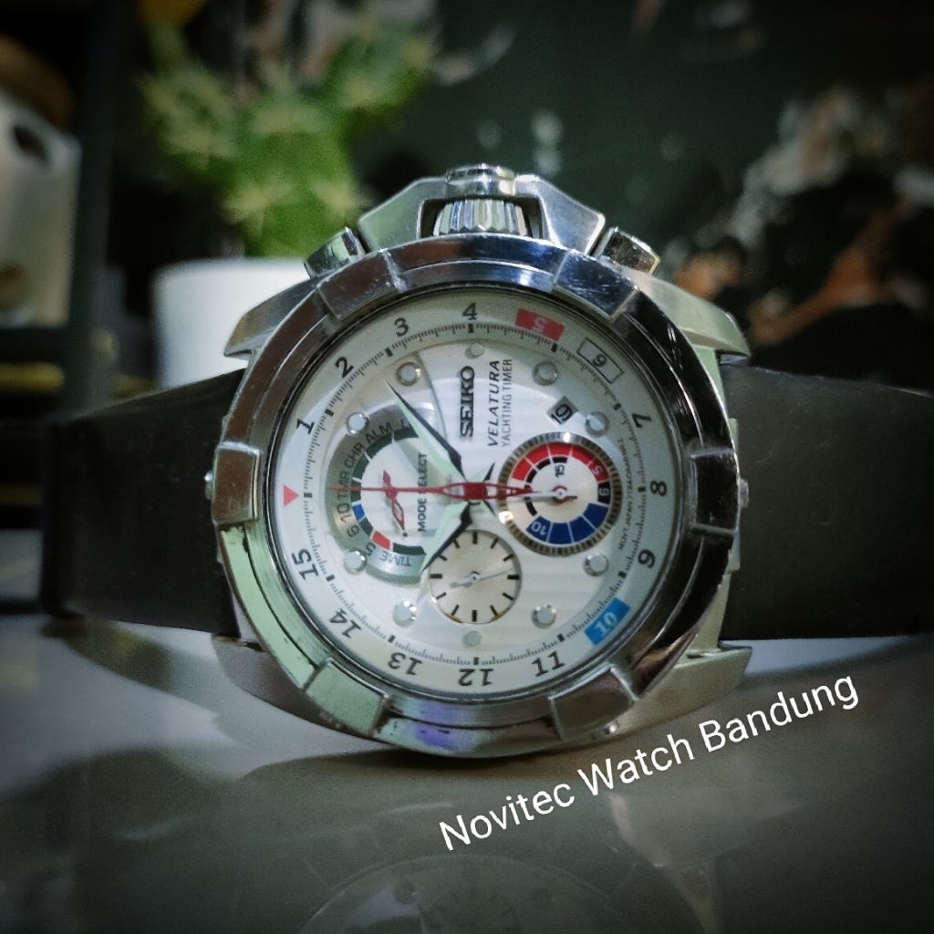 Seiko Velatura Yachting Timer SPC007 chronograph second preloved jam tangan pria bekas berkualitas