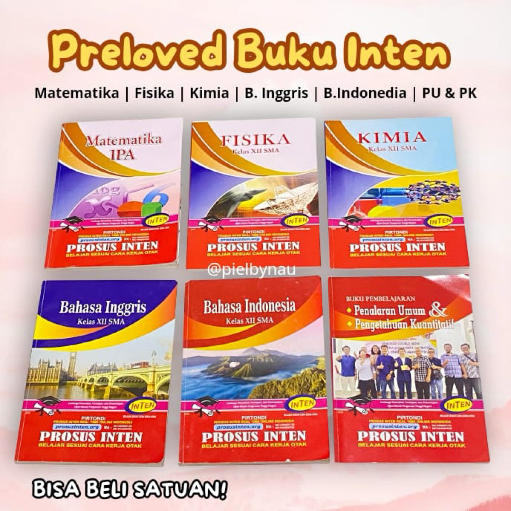 [PRELOVED] BUKU INTEN DAN BUKU PERSIAPAN SNBT UTBK MANDIRI TAHUN 2026