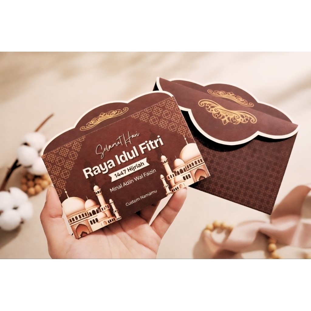 Amplop Lebaran Custom Nama Bahan Tebal