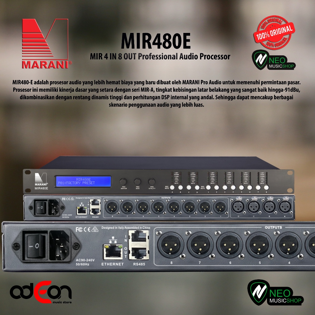 MARANI MIR480E 4 In 8 Out  Digital Audio Processor DLMS FIR filter