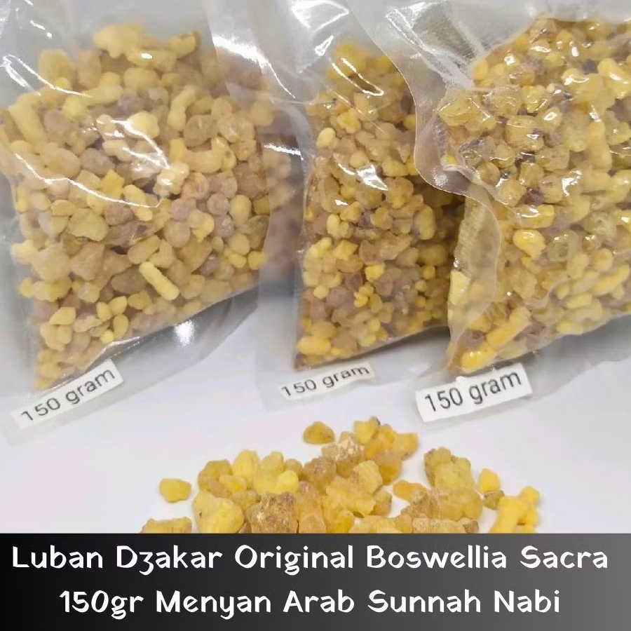 Luban Dzakar Original Boswellia Sacra 150gr Menyan Arab Sunnah Nabi