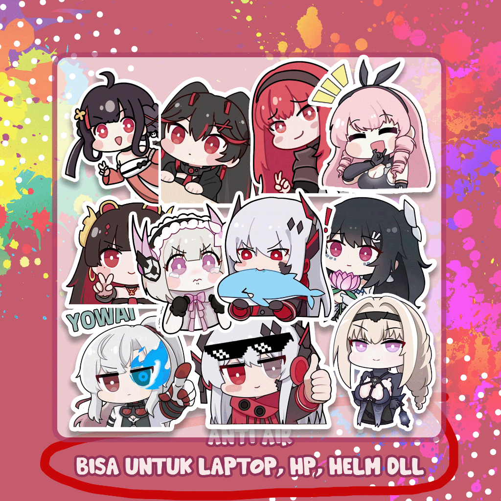 Stiker PGR Punishing Gray Raven Alpha Lucia Liv Vera, Sticker Lucu Murah