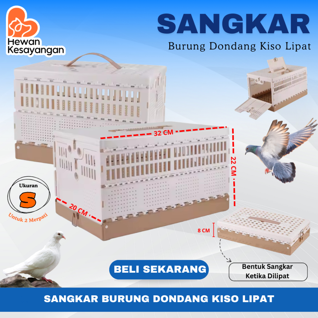 Sangkar Dondang Kiso Lipat Gabur Merpati Pos Balap PMTI / Sangkar Merpati