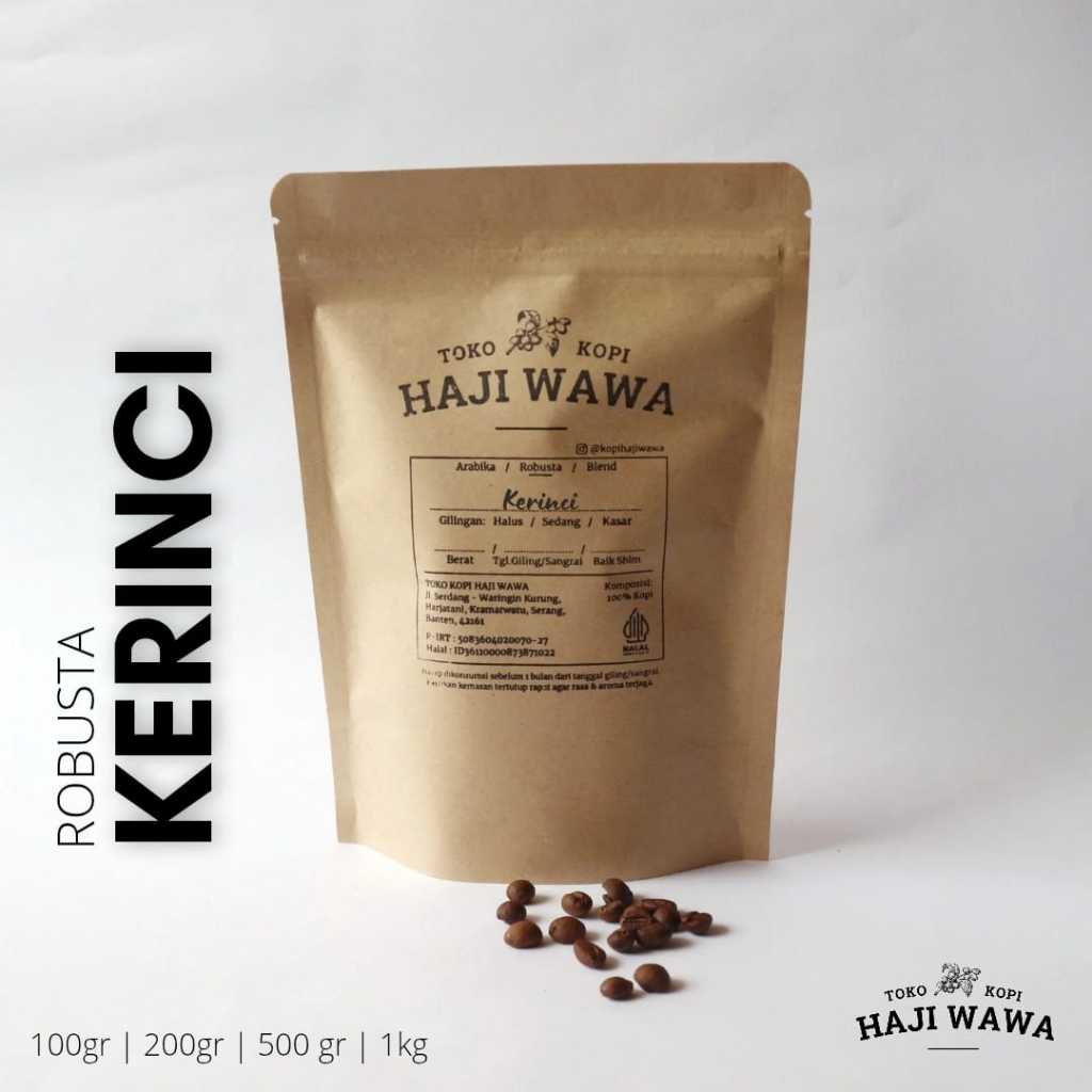 ROBUSTA KERINCI - Toko Kopi Haji Wawa - Kopi Bubuk, Biji Kopi, Coffee Beans, Robusta