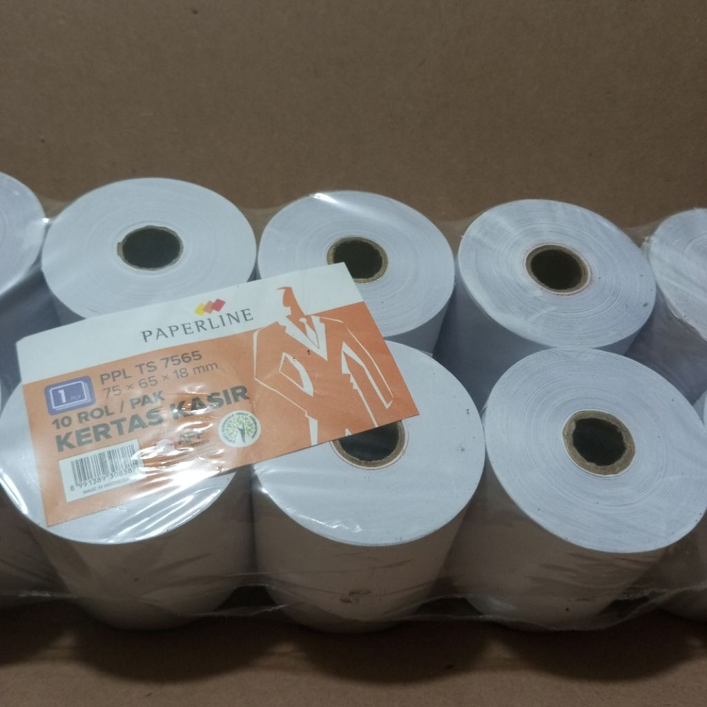 PAPERLINE Kertas Kasir 75x65x18mm (harga satuan)