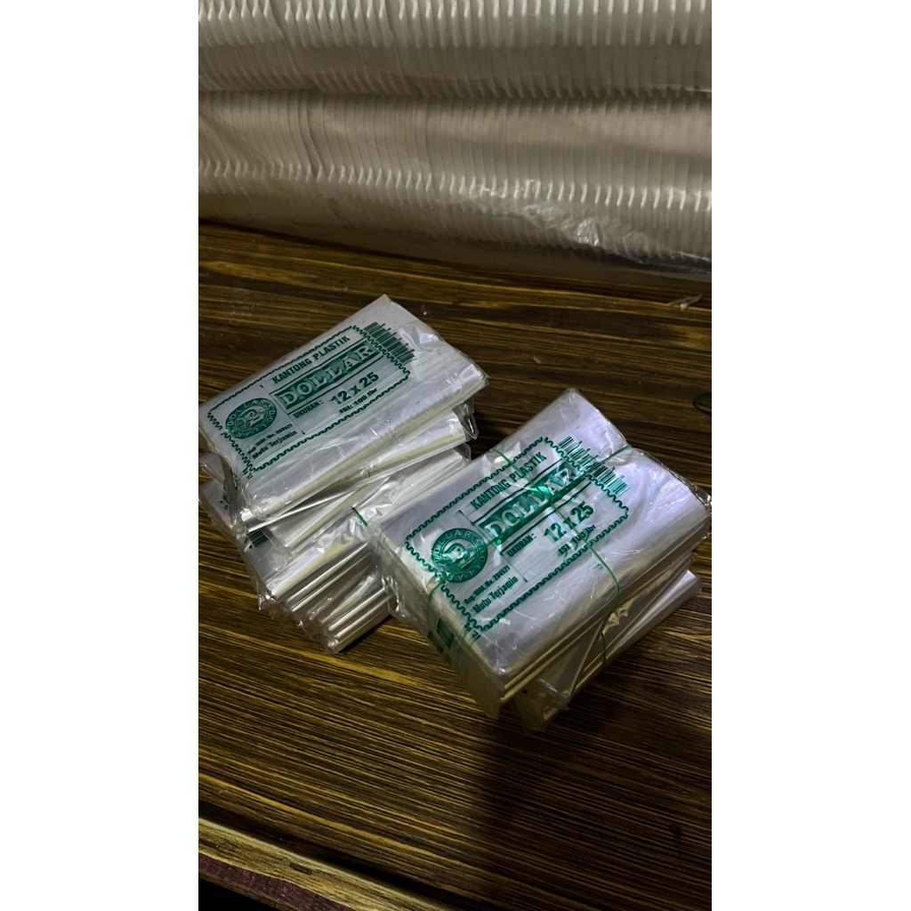 Plastik Dollar 12 x 25 (5pack) Harga Grosir 12x25 5 Pack