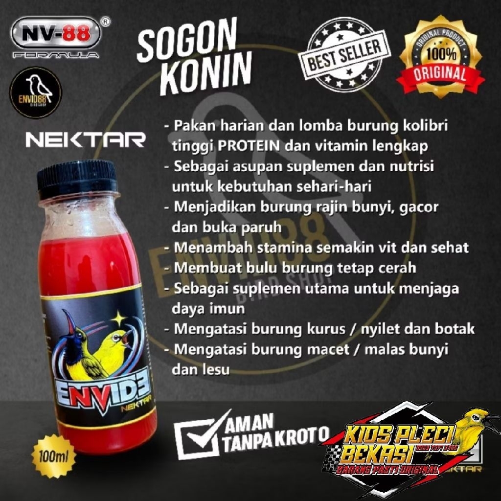 nektar envide sogon konin aman tanpa kroto dosis tinggi