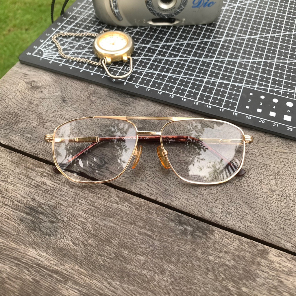 Kacamata Aviator Vintage COSMO made in usa (new old stock)
